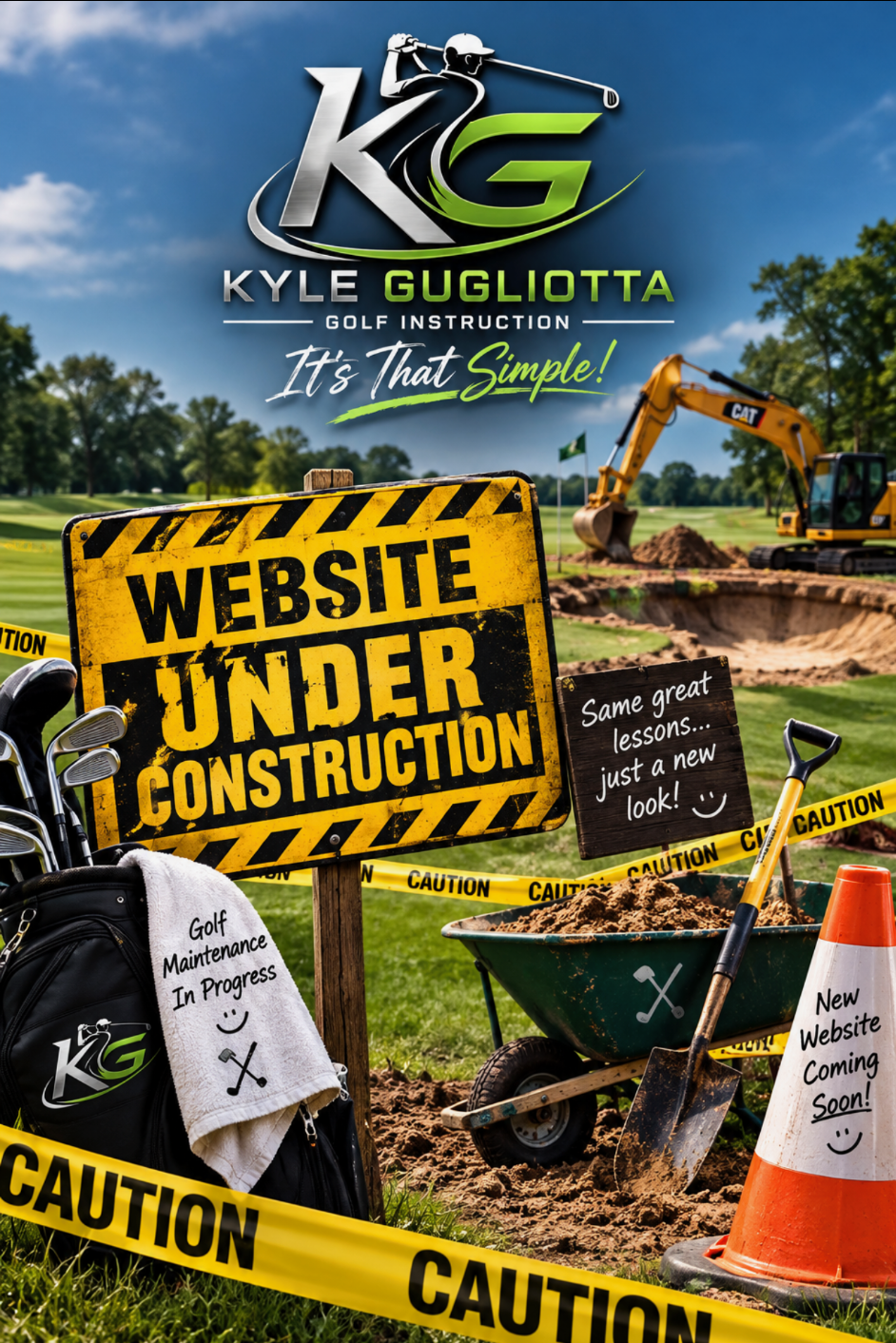 Kyle Gugliotta Golf Instruction website under construction. Same great lessons, just a new look.